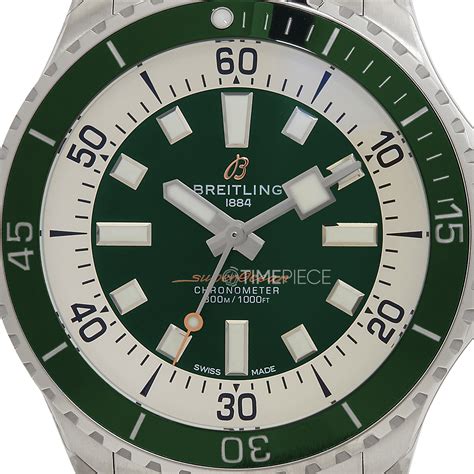 breitling a17376a31l1a1|Breitling Superocean Automatic Chronometer Green .